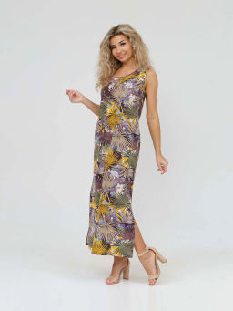 Сарафан женский, цвет бежевый коричневый