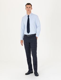 A__k Mavi Regular Fit Uzun Kollu Basic G_mlek