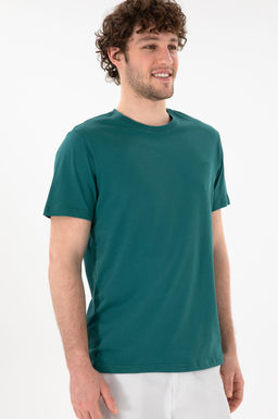 Erkek Regular Fit Bisiklet Yaka Koyu Ye_il Basic Ti__rt Sepette S_rpriz _ndirim - U.s. polo assn фото 4