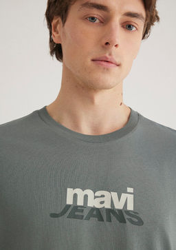 Mavi Logo Bask?l? Yesil Tisort  фото 6