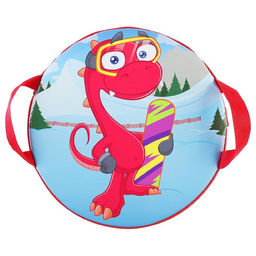 Санки-ледянки №74 Дракончик со сноубордом, d=35 см