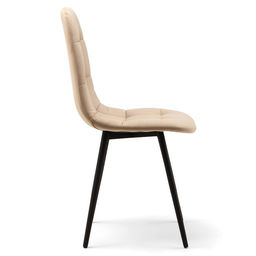 Стул мягкий для кухни «Лукас», обвивка velutto 07, цвет бежевый