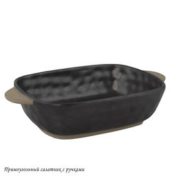 205-676 Прямоугольный салатник с ручками ROCA в под.уп.(х24)Фарфор