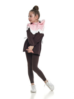 Джемпер полузамок для девочки UD 7004 роз/кофе - Mini maxi фото 5