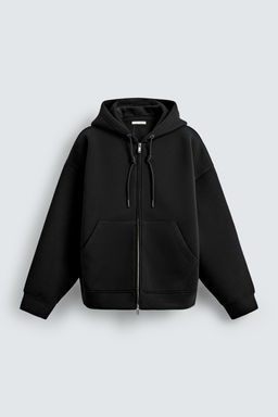 NEOPRENE-EFFECT HOODIE - Zara фото 7