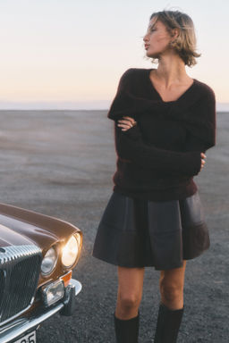 Top en mezcla de mohair con detalle girado - H&m фото 3