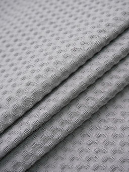 Вафельное премиум-полотно "Italy" цв.Пепельный, ш.1.5м, хлопок-100%, 240гр/м.кв