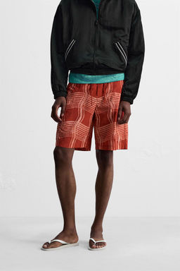 OTIS KWAME KYE QUAICOE PRINTED LONG SWIMMING TRUNKS - Zara фото 3