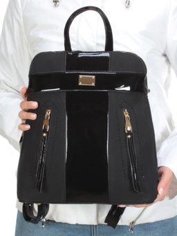 L22473 BLACK Сумка-рюкзак (искусственная кожа)