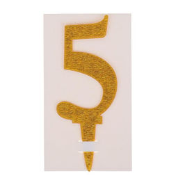 Топпер для торта «5», акрил, МИКС