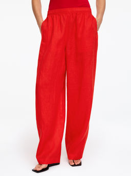 Pantalones de lino barrel - H&m фото 4
