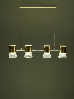 Светильник «Авион» LED 40 Вт 4000К бело-золотой 90×11×12-212 см