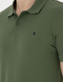 Haki Slim Fit Basic Ti__rt