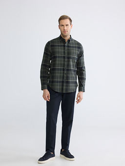 Regular Fit Ekose Gabardin Erkek G?mlek