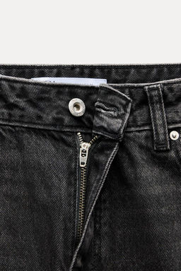 JEANS Z1975 STRAIGHT HIGH WAIST TURN-UP HEM - Zara фото 5