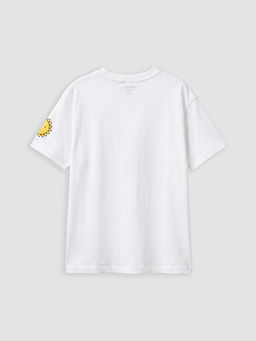 Bisiklet Yaka Miffy Bask?l? K?z ?ocuk Ti??rt