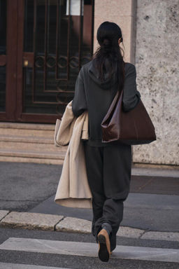 PLUSH WIDE-LEG TROUSERS - Zara фото 3