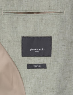 A__k Ye_il Ex. Slim Fit Keten Kar___ml_ Ceket