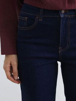 Y?ksek Bel Flare Kad?n Jean Pantolon