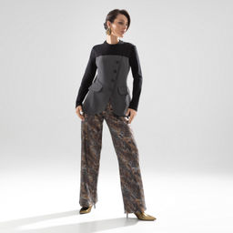 Свитшот комбинированный Вкус победы (black) - Charutti фото 2