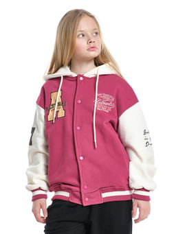 Толстовка с капюшоном с принтом 33-7647 красный - Mini maxi фото 21