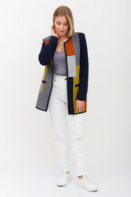 Жакет Д 2649/сине-терракотовый (2130) - Текстильная мануфактура фото 11