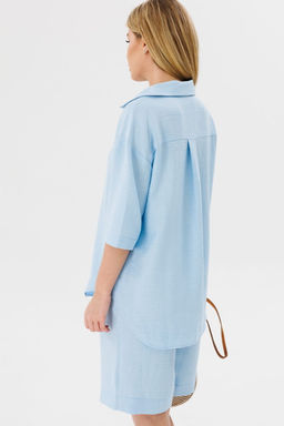 Рубашка AmberA 1061В голубой фото 5