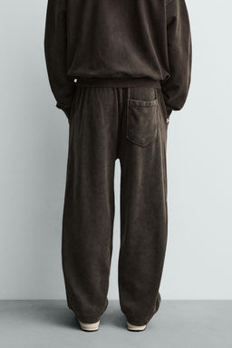 WASHED BALLOON FIT JOGGER TROUSERS - Zara фото 23