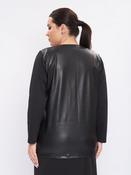 Жакет из эко-кожи GA04234BLK01 - Артесса фото 8