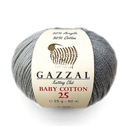 Цена за 10 мотков пряжи BABY COTTON 25