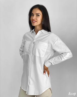 Рубашка Блэр (белый) - Nadi bordo фото 4