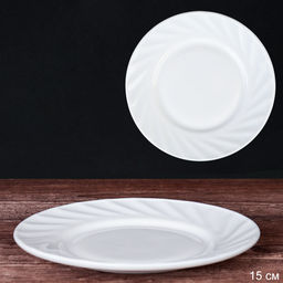Тарелка плоская 150 мм десертная Классика белая HP-60XN ( WHITE ) /уп 6/96/