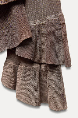 FINE KNIT RUFFLED SWEATER - Zara фото 8