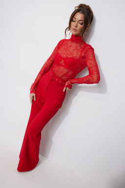 Блуза LYUSHe 4258 красный  фото 3