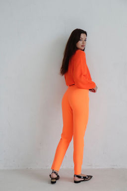 10143 Брюки-дудочки коралловые - Martichelli фото 10