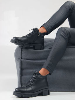 Ботинки 218.21074bl. черный/Мех