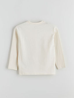 Bisiklet Yaka Bask?l? Erkek ?ocuk Ti??rt