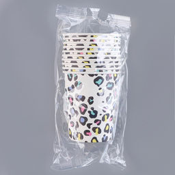 Цена за 10 шт. Стакан бумажный Вечеринка, конфетти, 250 мл - Страна карнавалия фото 3