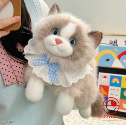 Мягкая игрушка кошка со звуком