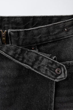 DENIM BERMUDA SKORT - Zara фото 7