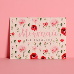 Цена за 20 шт. Открытка-мини Мечтай, 8?6 см