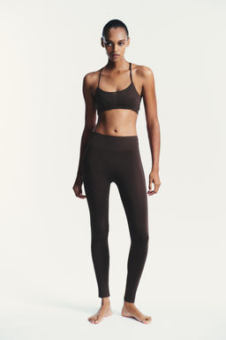 SEAMLESS COMBINED TULLE TOP