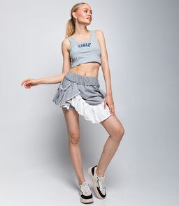 Юбка #КТ1226, серый