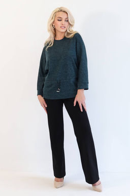 Блузка женская 4326/05/Изумрудный меланж - Rise фото 4