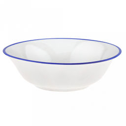 Салатник фарфоровый Озеро 360мл, д14,5см, h4,5см, круглый, отводка краской (Россия)