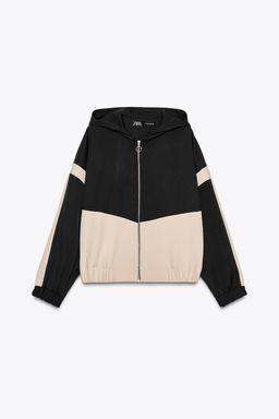 COLOUR-BLOCK HOODED JACKET - Zara фото 3