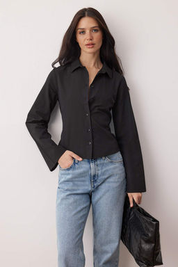 Kahverengi Korse Detayl? Bele Oturan Gomlek TWOAW26GO00055