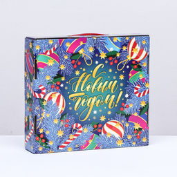 Коробка подарочная складная Индиго 26 х 24,5х6 см - Simaland фото 2