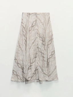 Юбка миди со змеиным принтом / Zarina фото 3