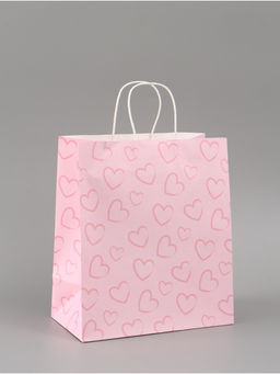 Пакет подарочный «Сердца», 28 × 32 × 15 см